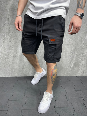 Herren Cargo Shorts – Baumwolle, Mehrere Taschen, Für Sommer Outdoor