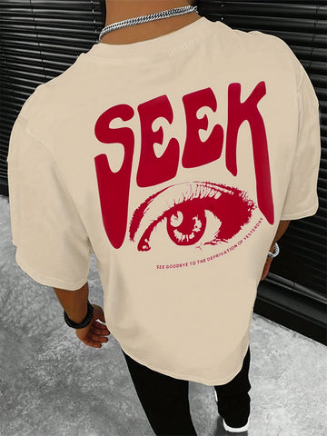 Herren T-Shirt SEEK – Kurzarm mit Print, Sportlich & Lässig