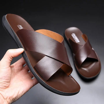Herren-Sandalen aus echtem Leder