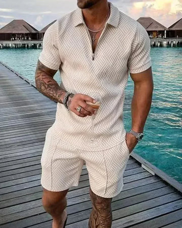 2025 Herren Polo Anzug Set – Sommer, lässig & stylisch