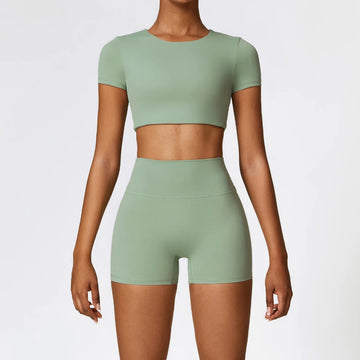 2-teiliges Damen Yoga-Set – schnelltrocknend, eng & bequem