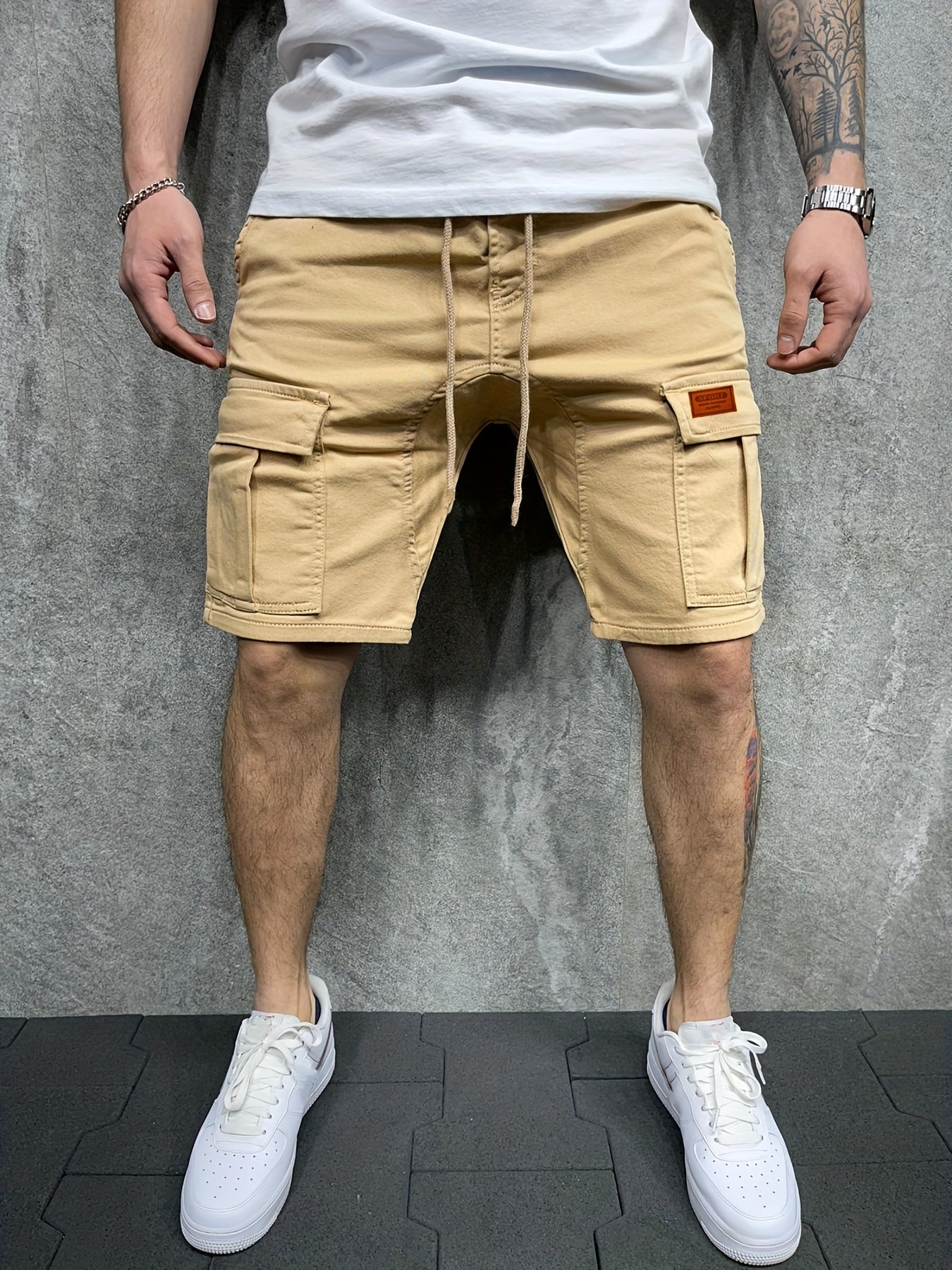 Herren Cargo Shorts – Baumwolle, Mehrere Taschen, Für Sommer Outdoor