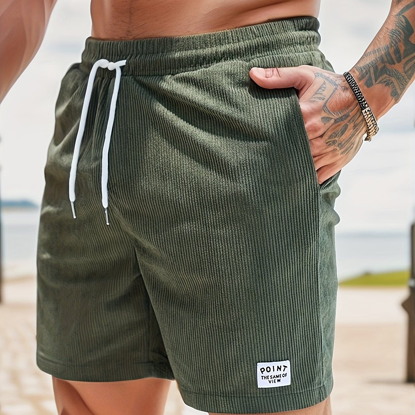 Herren Shorts – Regular Fit mit Kordel & Taschen, Für Strand & Alltag