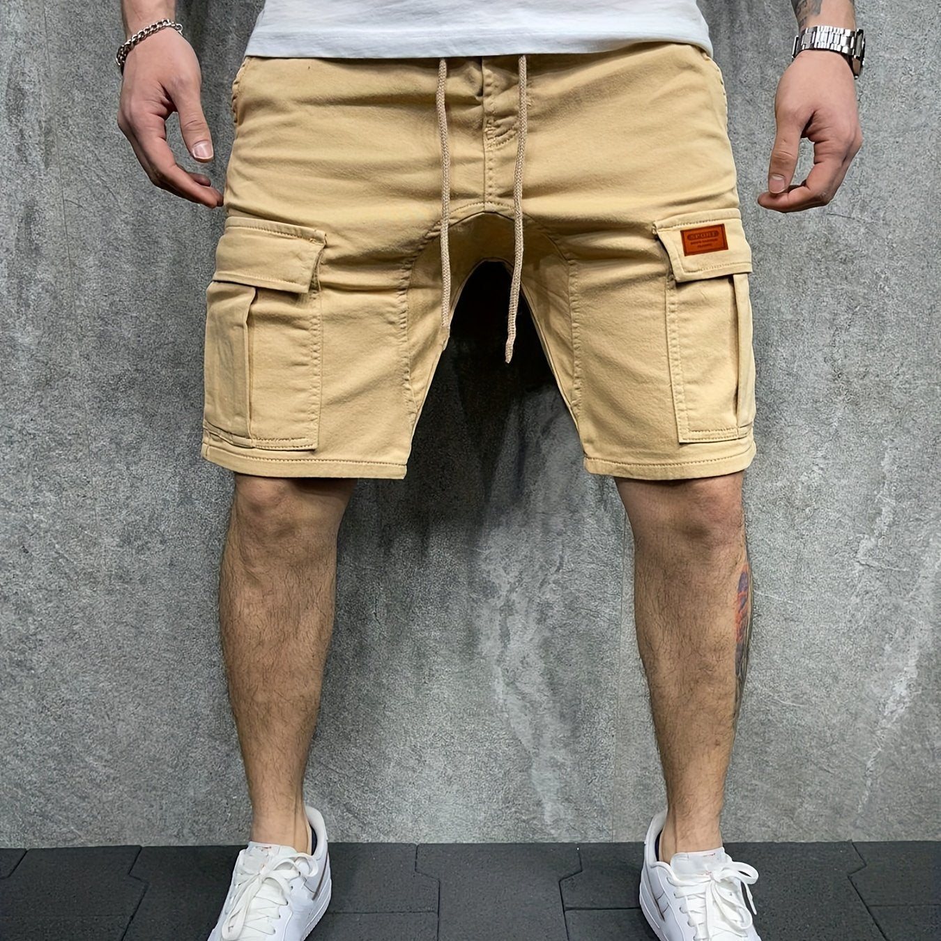 Herren Cargo Shorts – Baumwolle, Mehrere Taschen, Für Sommer Outdoor
