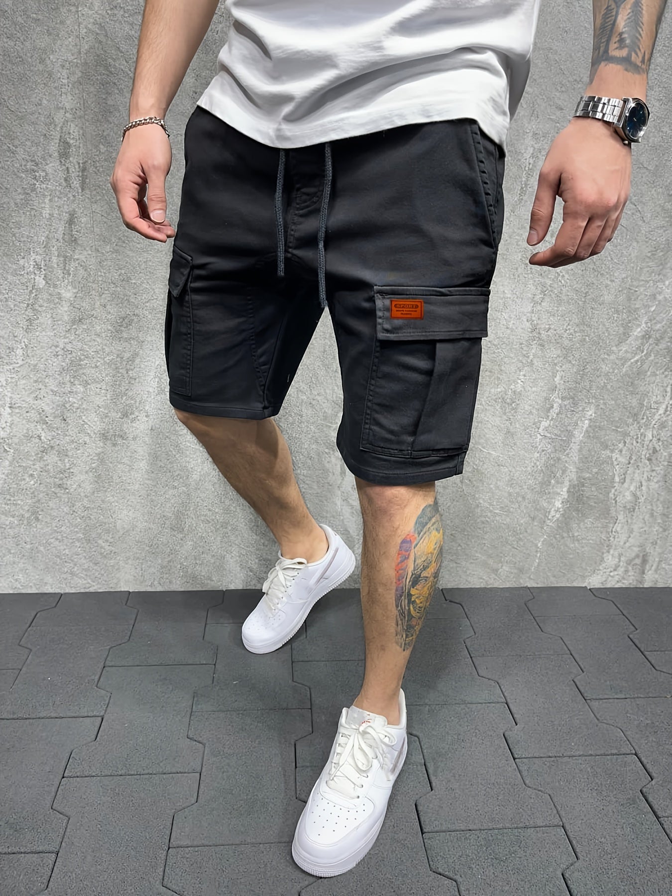 Herren Cargo Shorts – Baumwolle, Mehrere Taschen, Für Sommer Outdoor
