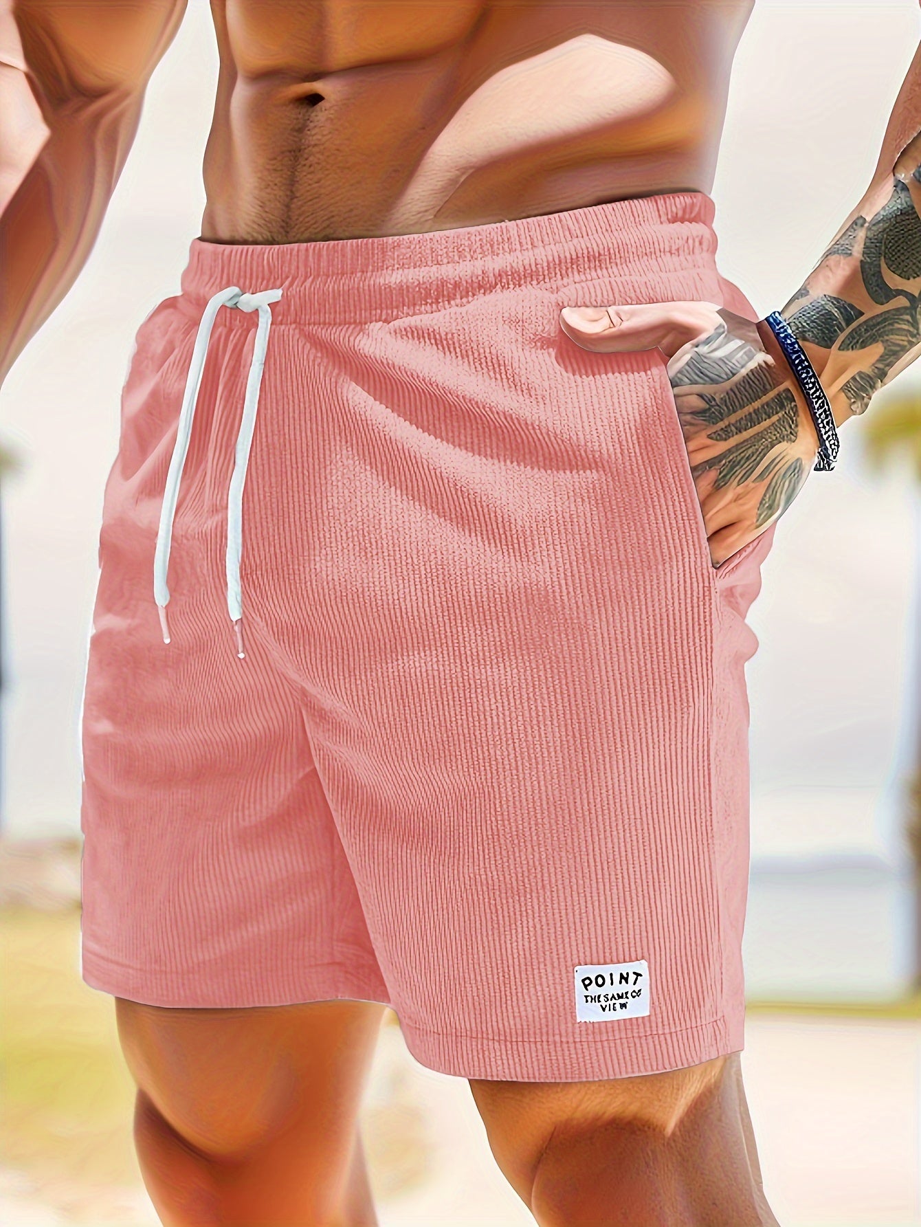 Herren Shorts – Regular Fit mit Kordel & Taschen, Für Strand & Alltag