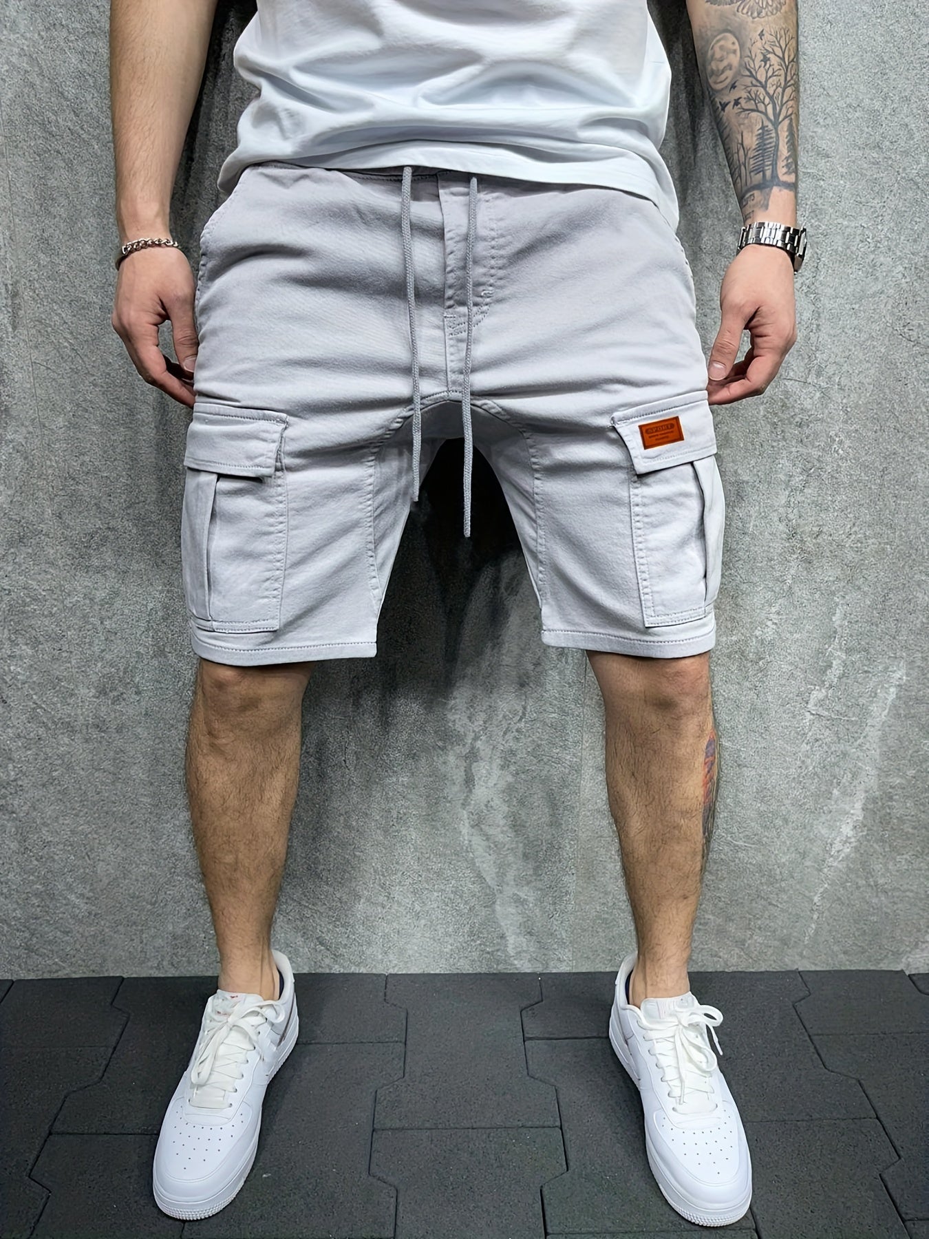 Herren Cargo Shorts – Baumwolle, Mehrere Taschen, Für Sommer Outdoor