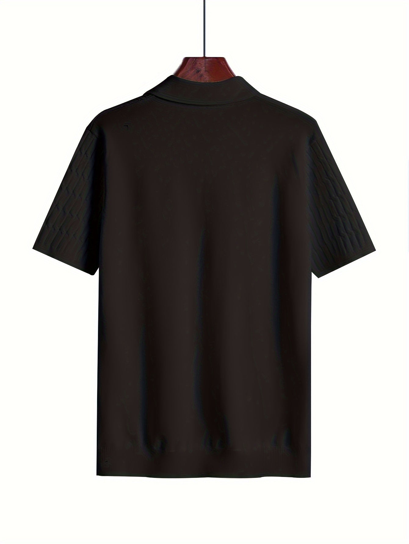 Klassischer Herrenstrick – Atmungsaktives Poloshirt mit Kragen
