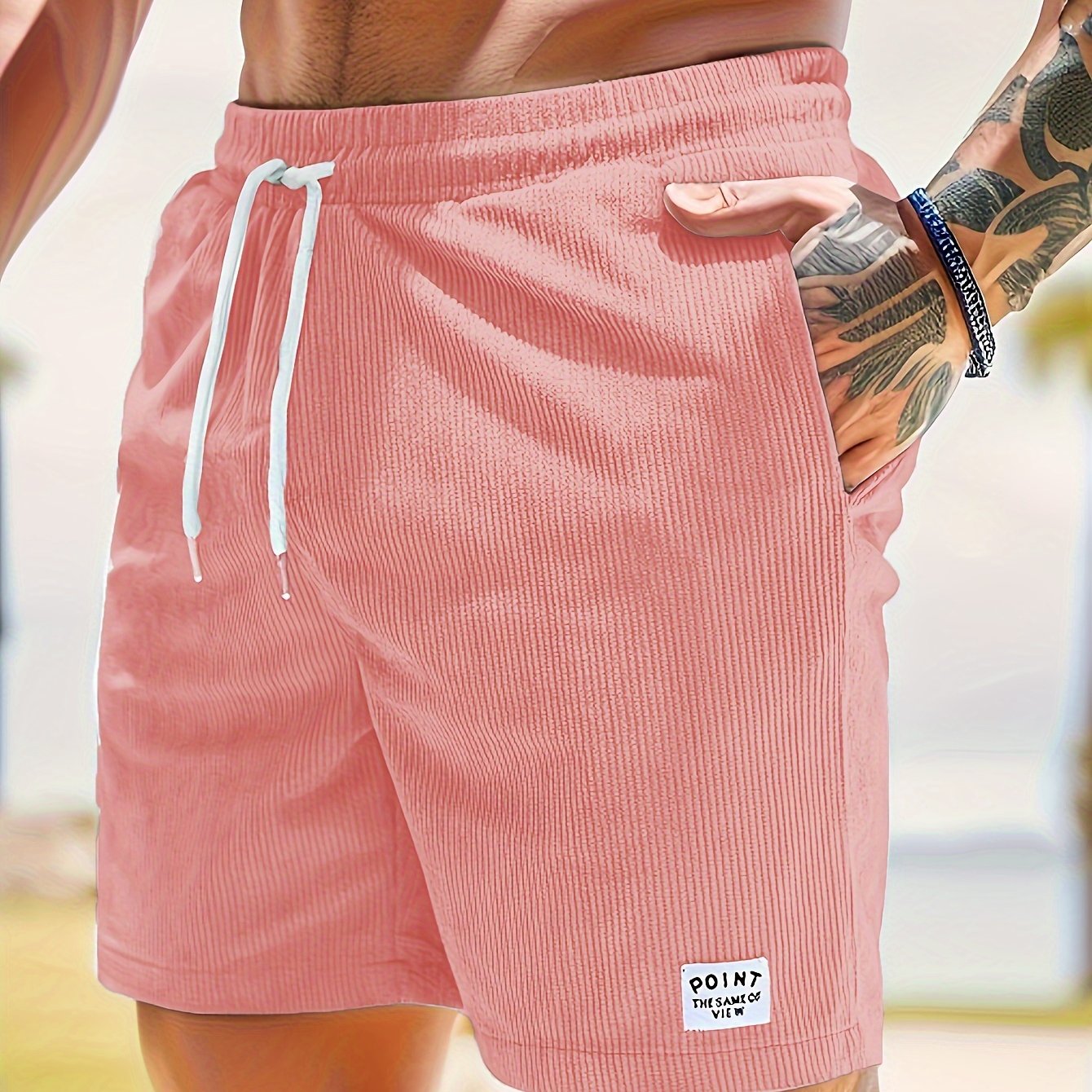 Herren Shorts – Regular Fit mit Kordel & Taschen, Für Strand & Alltag