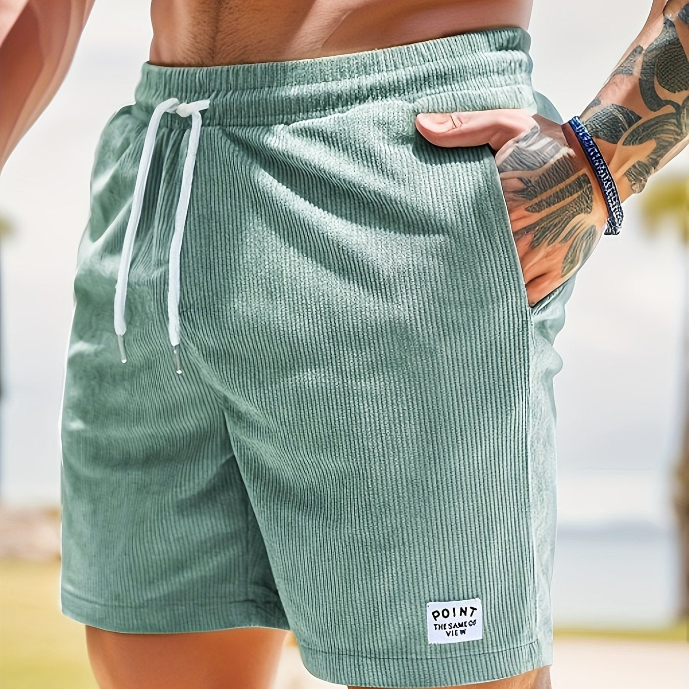 Herren Shorts – Regular Fit mit Kordel & Taschen, Für Strand & Alltag