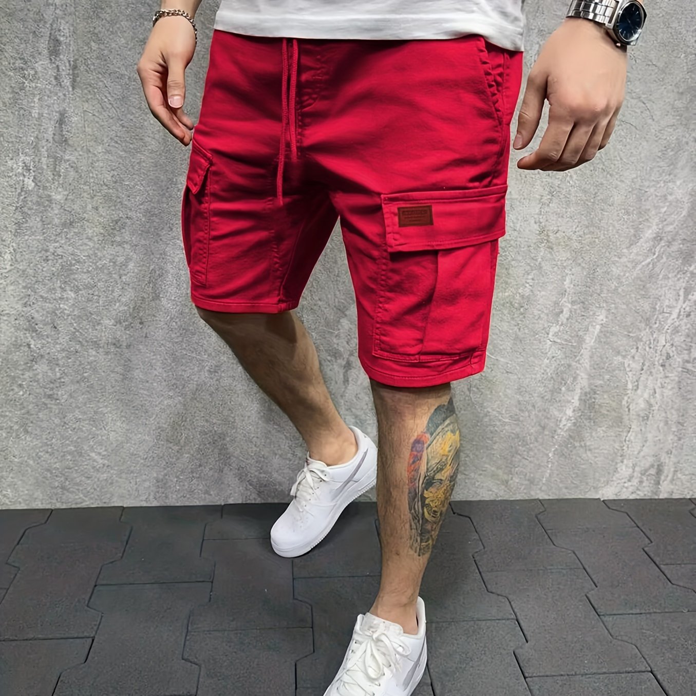 Herren Cargo Shorts – Baumwolle, Mehrere Taschen, Für Sommer Outdoor