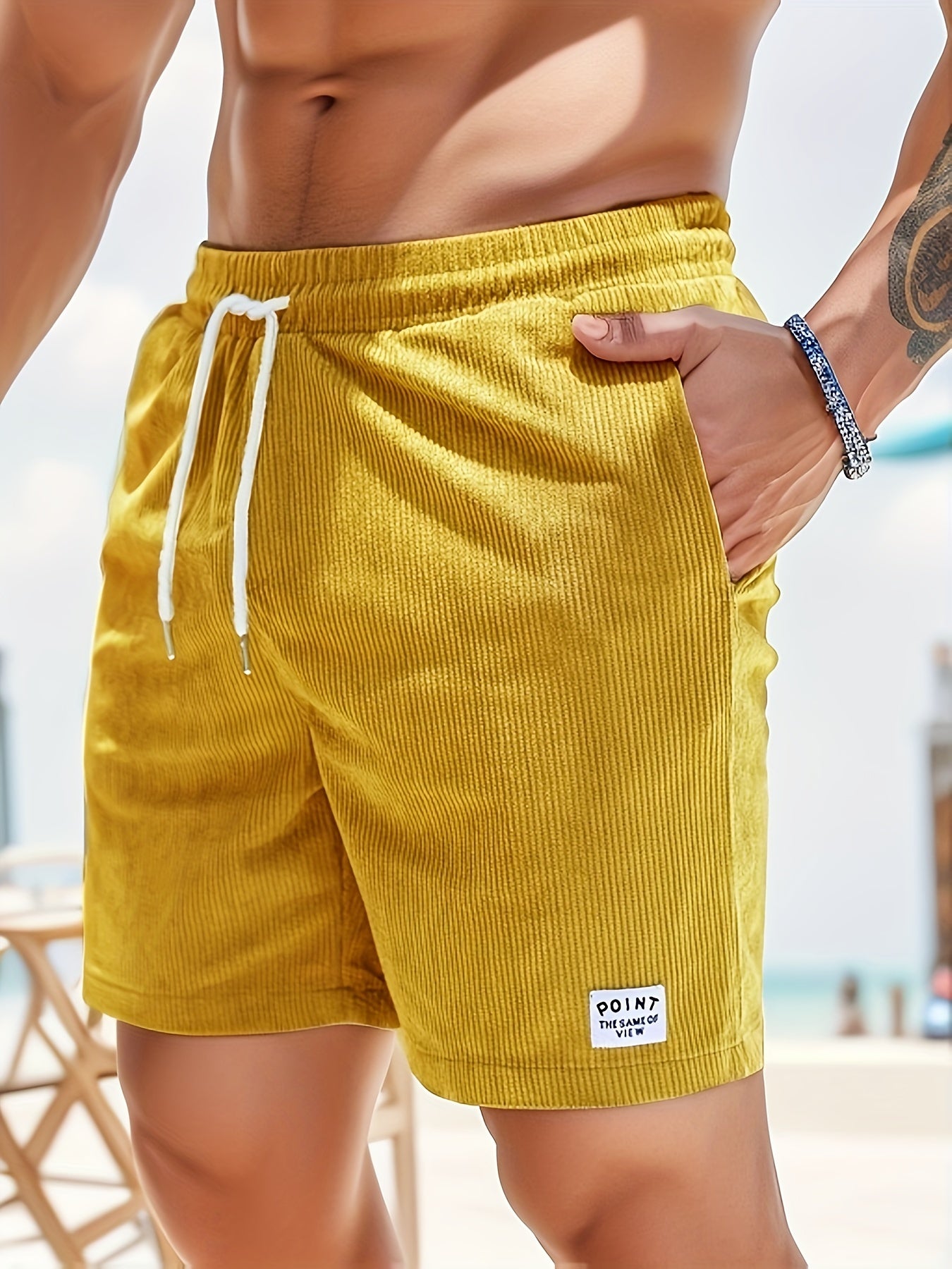 Herren Shorts – Regular Fit mit Kordel & Taschen, Für Strand & Alltag