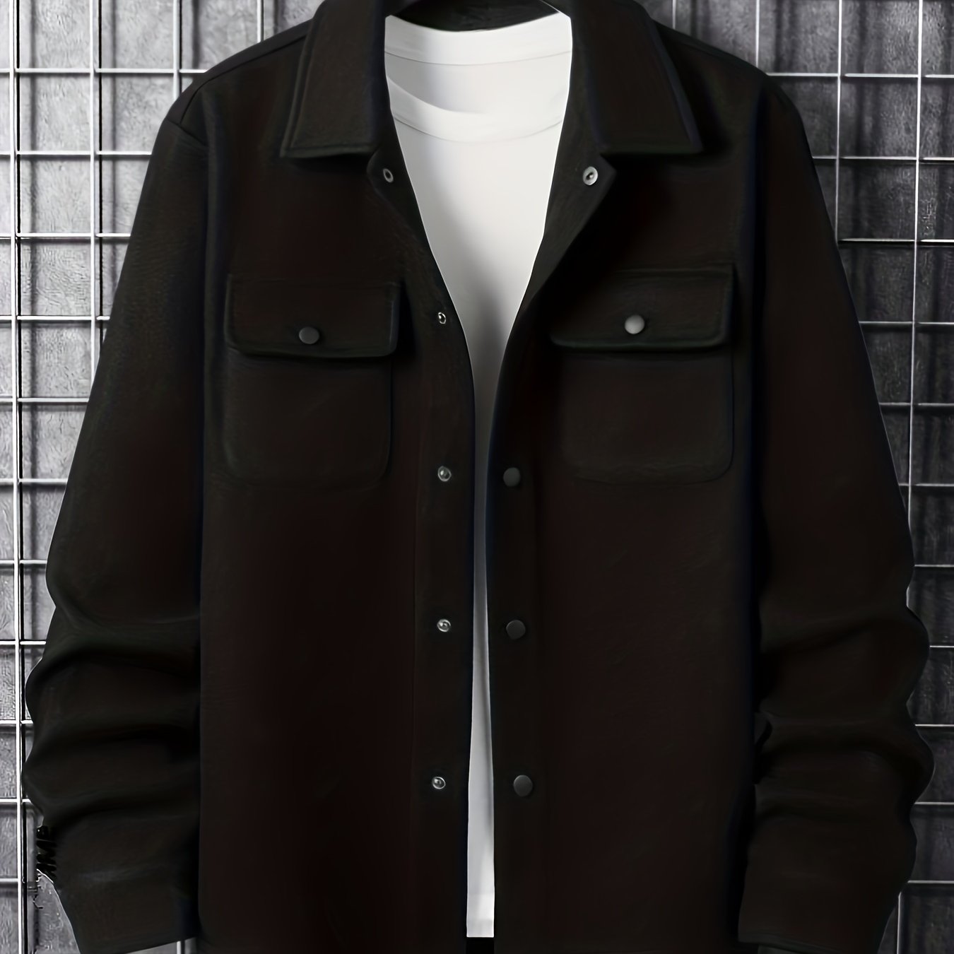 Herren Übergangsjacke – Mit Knöpfen & Taschen, Frühling/Herbst Look