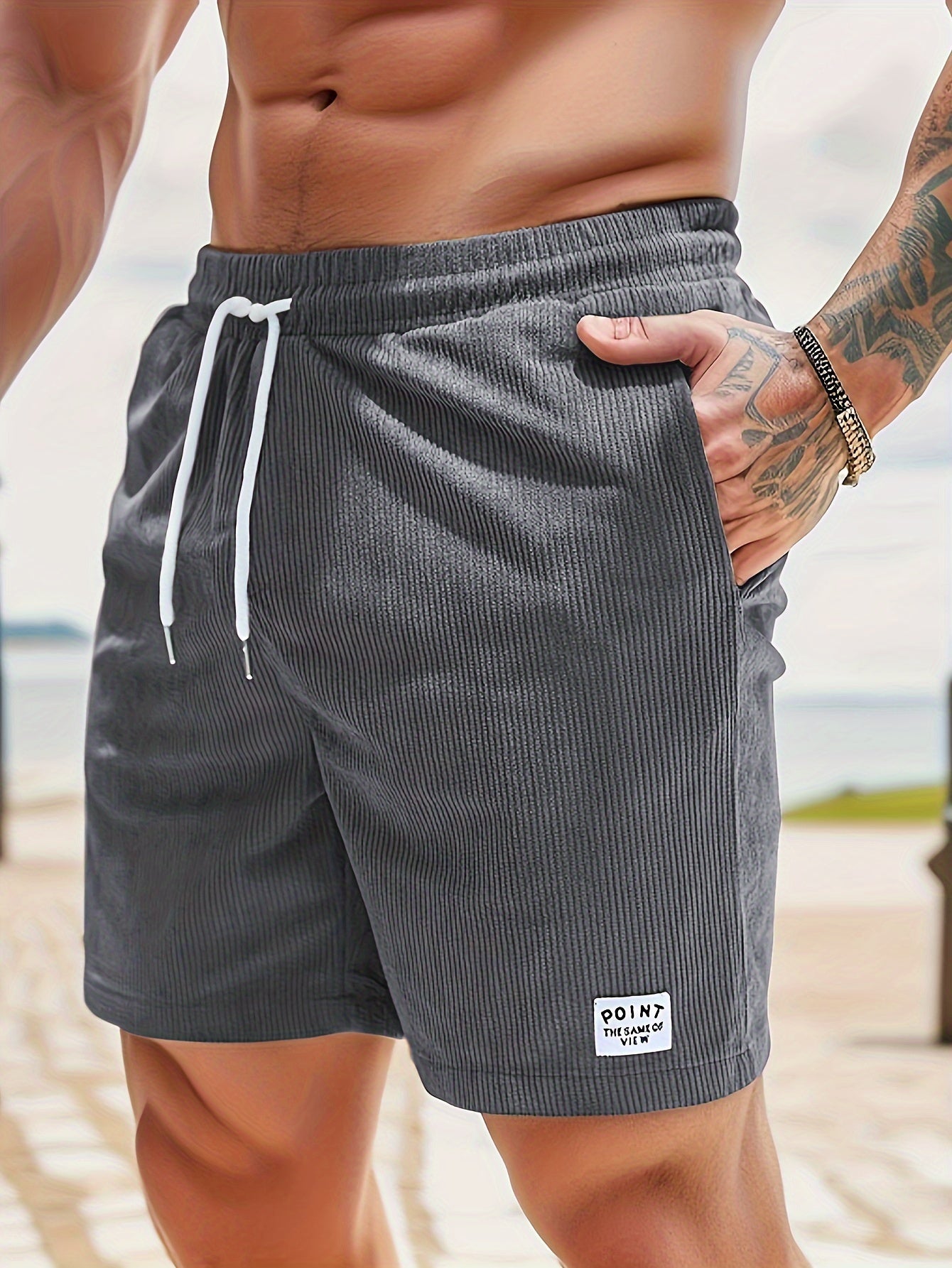Herren Shorts – Regular Fit mit Kordel & Taschen, Für Strand & Alltag