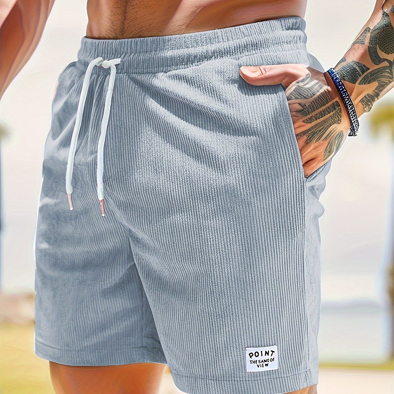 Herren Shorts – Regular Fit mit Kordel & Taschen, Für Strand & Alltag