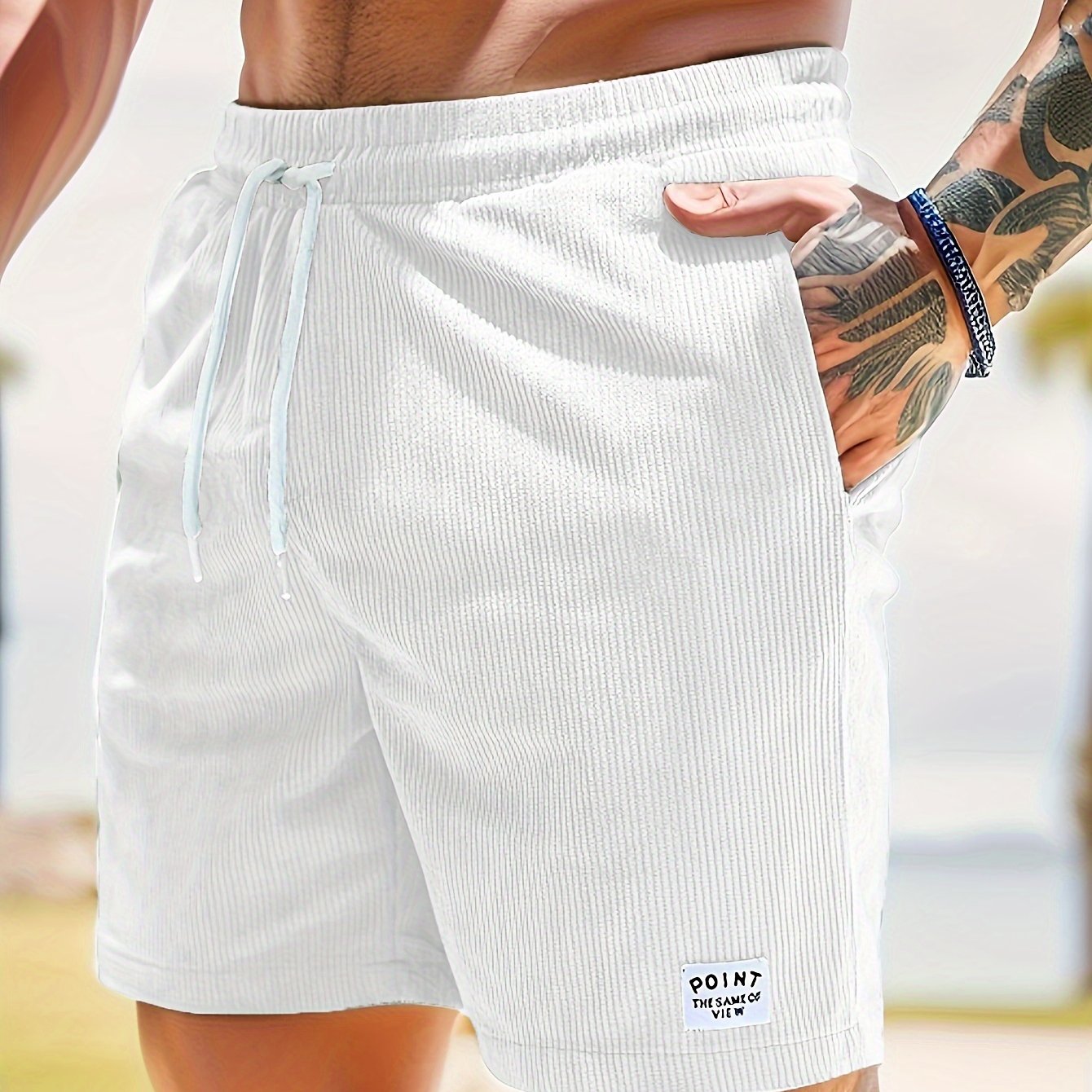 Herren Shorts – Regular Fit mit Kordel & Taschen, Für Strand & Alltag