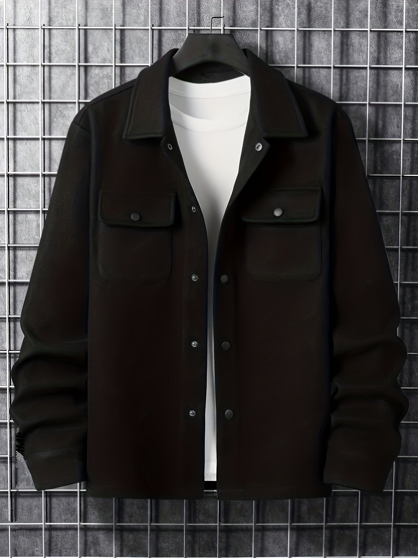Herren Übergangsjacke – Mit Knöpfen & Taschen, Frühling/Herbst Look