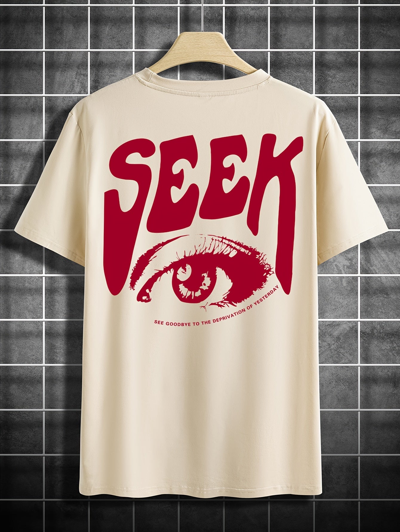 Herren T-Shirt SEEK – Kurzarm mit Print, Sportlich & Lässig