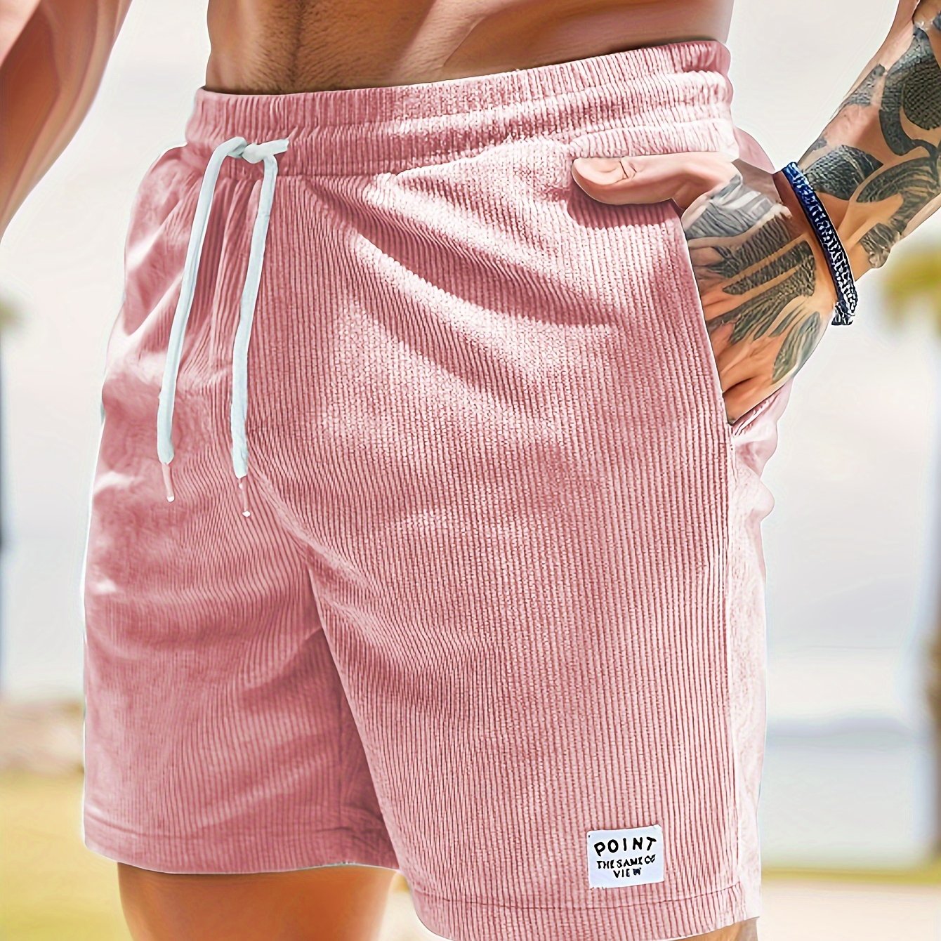 Herren Shorts – Regular Fit mit Kordel & Taschen, Für Strand & Alltag