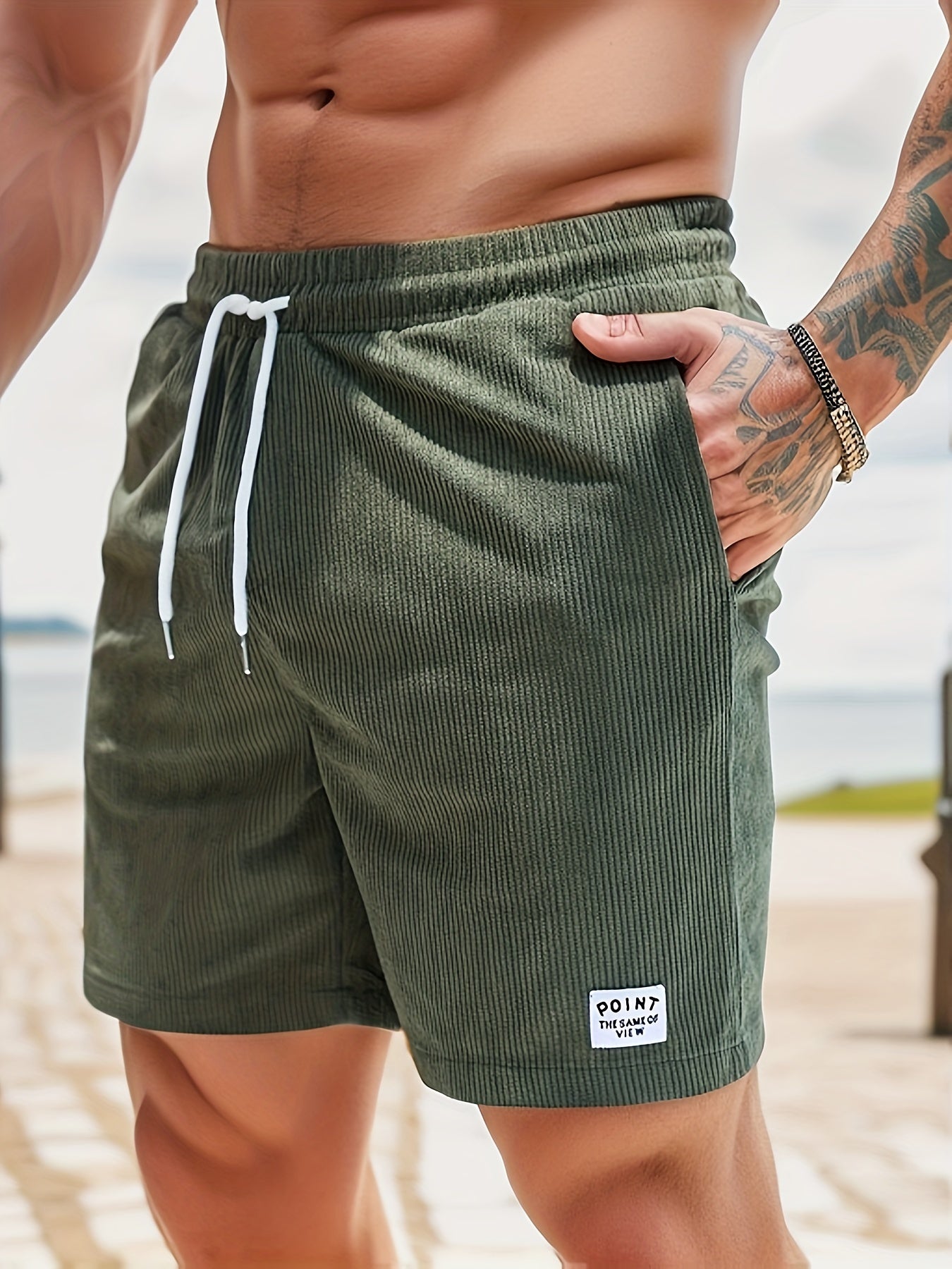Herren Shorts – Regular Fit mit Kordel & Taschen, Für Strand & Alltag