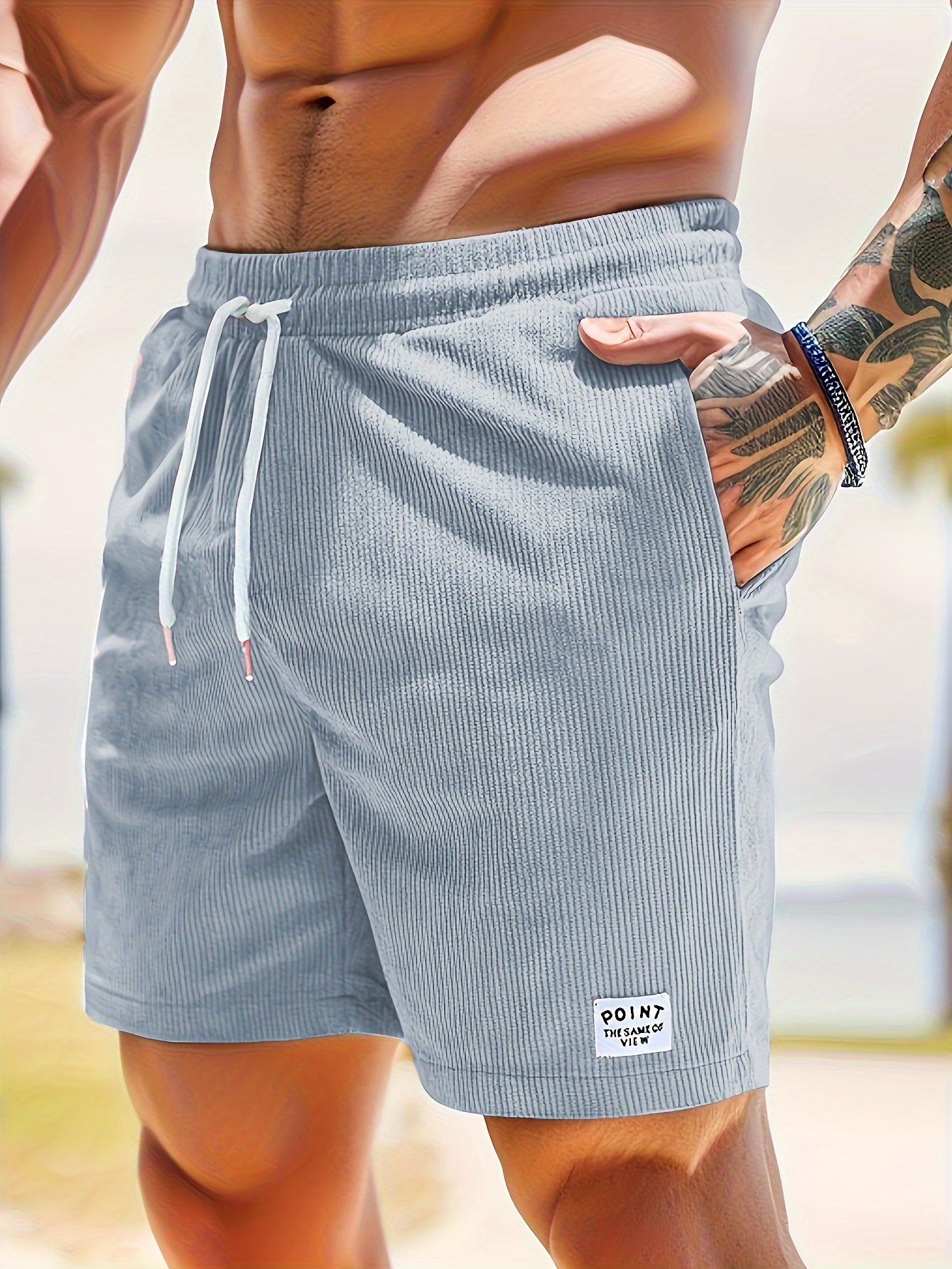 Herren Shorts – Regular Fit mit Kordel & Taschen, Für Strand & Alltag