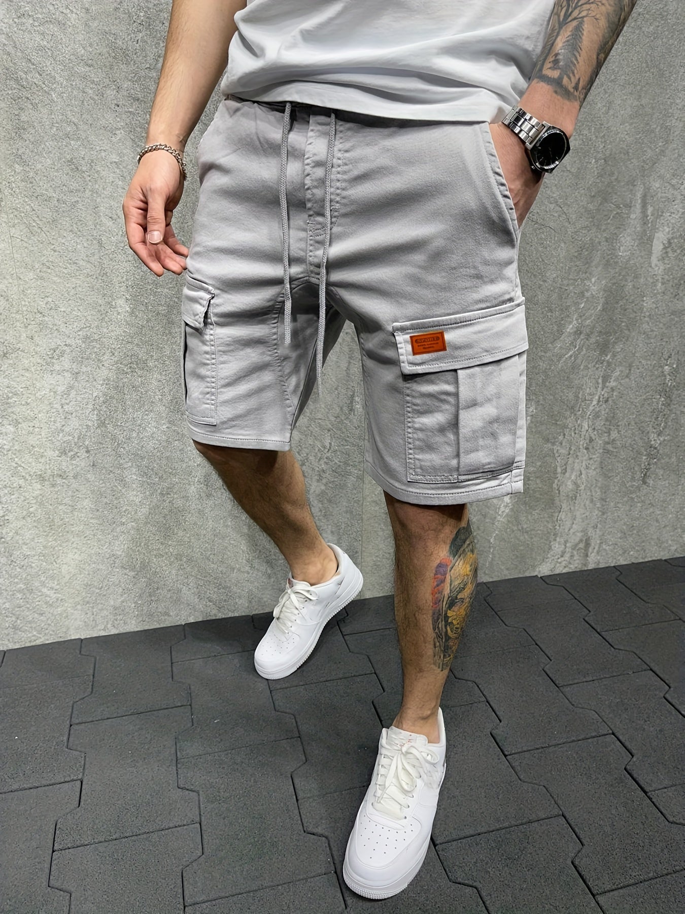 Herren Cargo Shorts – Baumwolle, Mehrere Taschen, Für Sommer Outdoor
