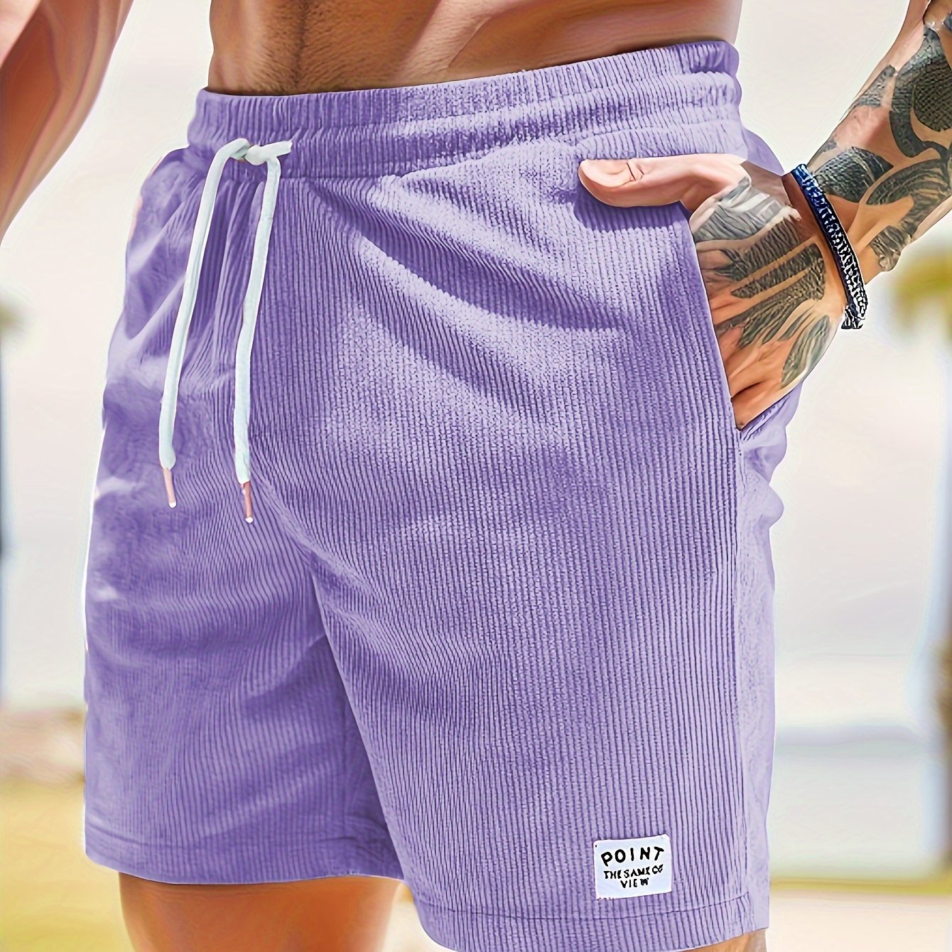 Herren Shorts – Regular Fit mit Kordel & Taschen, Für Strand & Alltag