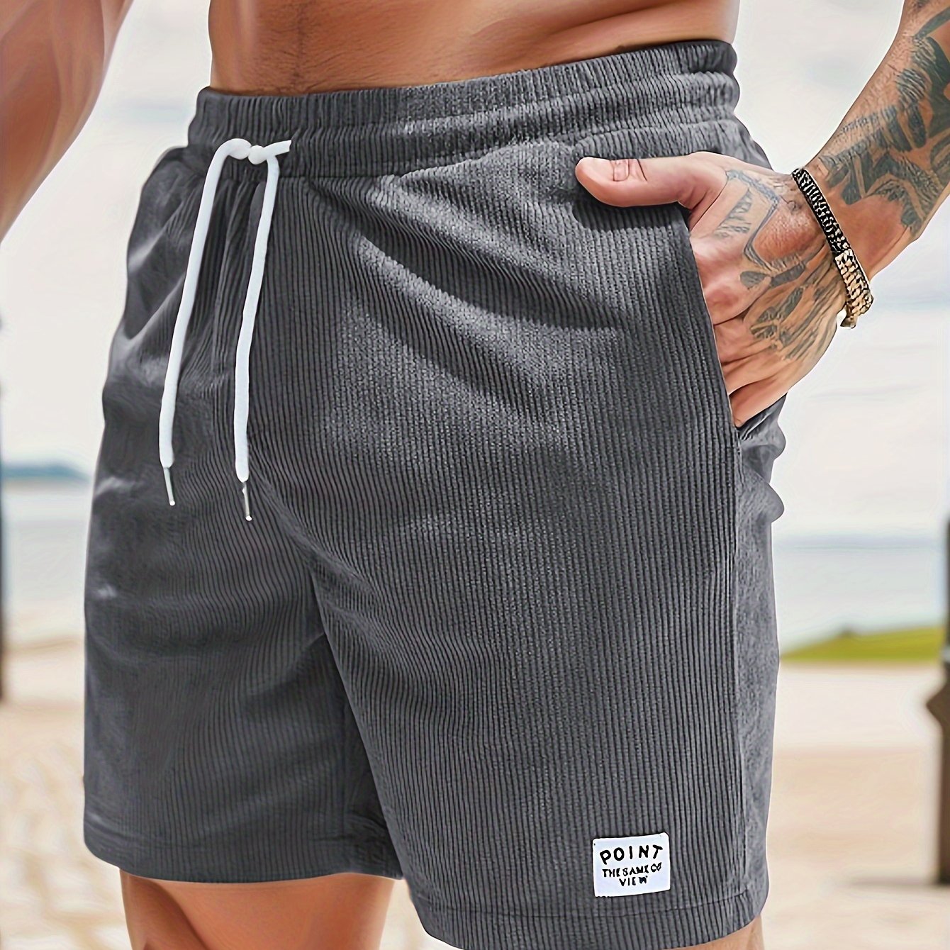 Herren Shorts – Regular Fit mit Kordel & Taschen, Für Strand & Alltag