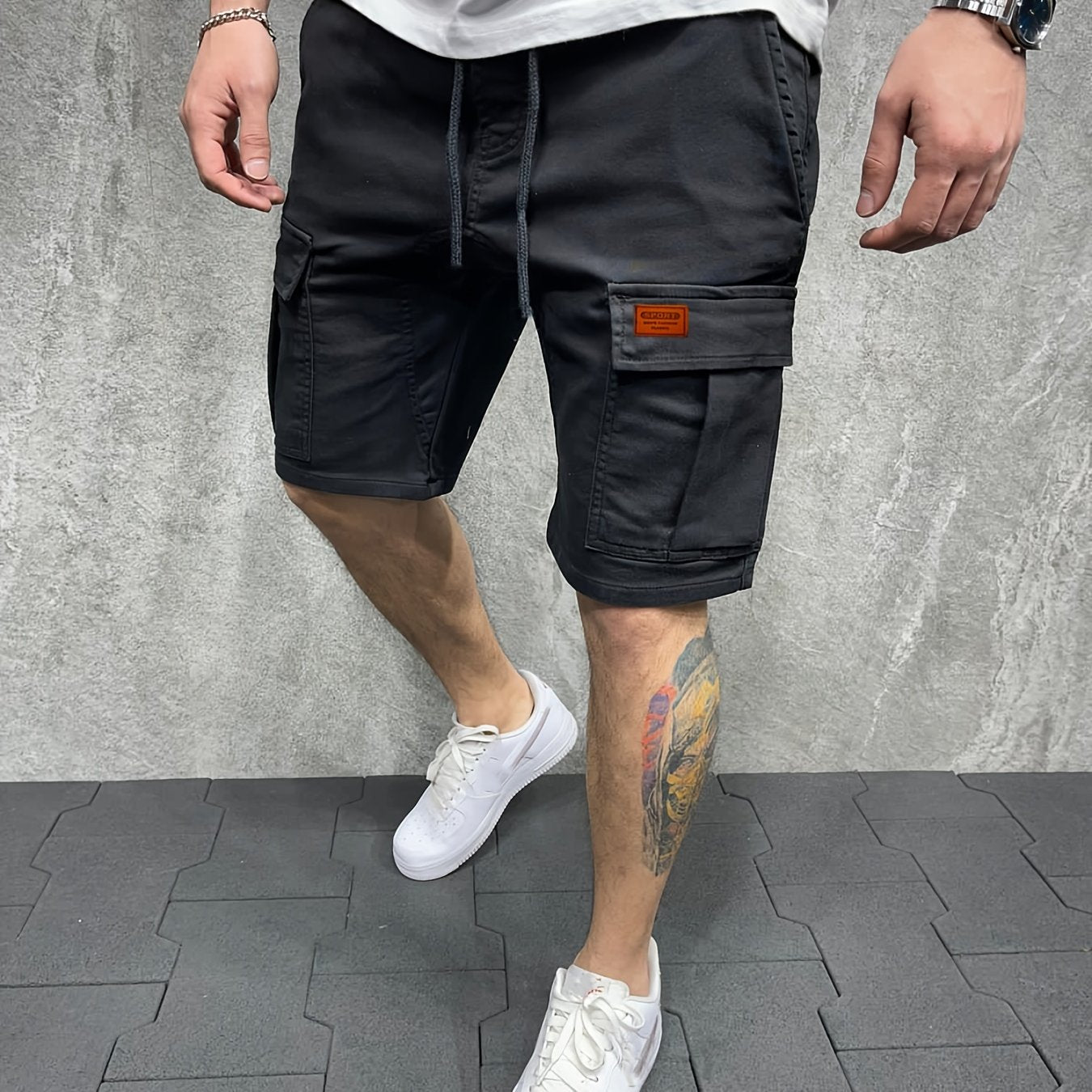 Herren Cargo Shorts – Baumwolle, Mehrere Taschen, Für Sommer Outdoor