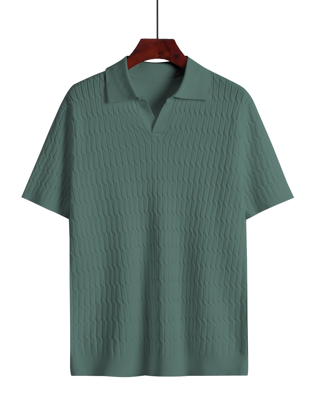 Klassischer Herrenstrick – Atmungsaktives Poloshirt mit Kragen