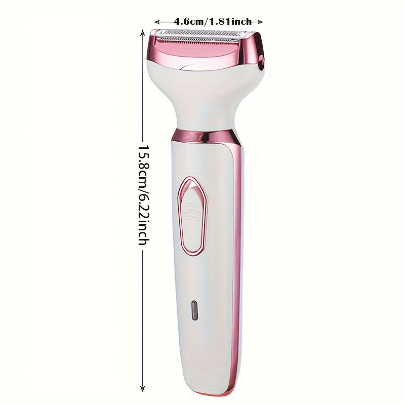 4-in-1 Damenrasierer Set – USB Ladbar & Sanft für Intimbereich, Gesicht & Beine