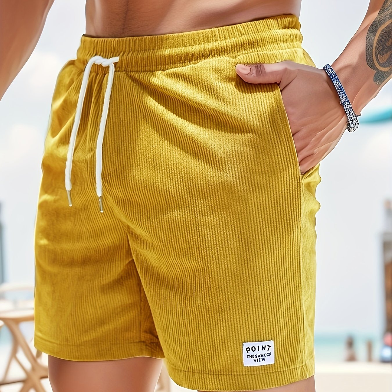 Herren Shorts – Regular Fit mit Kordel & Taschen, Für Strand & Alltag