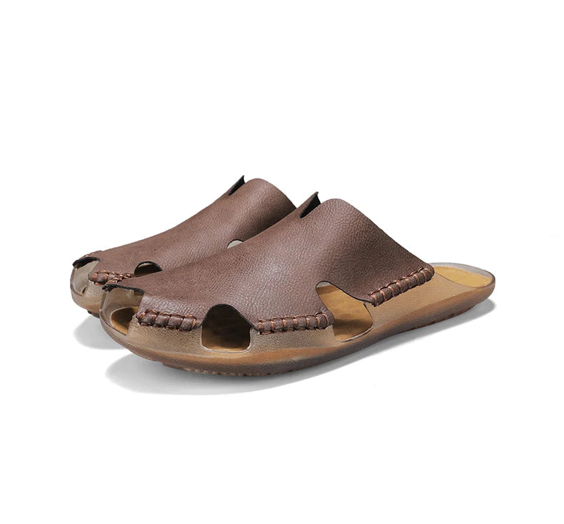 Große Herren-Ledersandalen für den Sommer