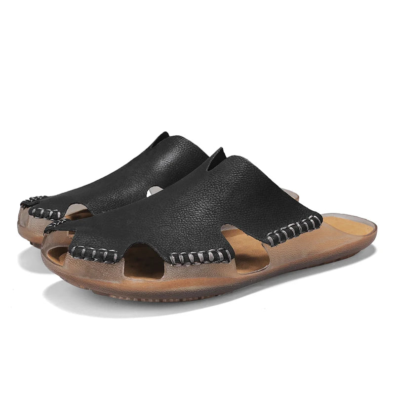 Große Herren-Ledersandalen für den Sommer