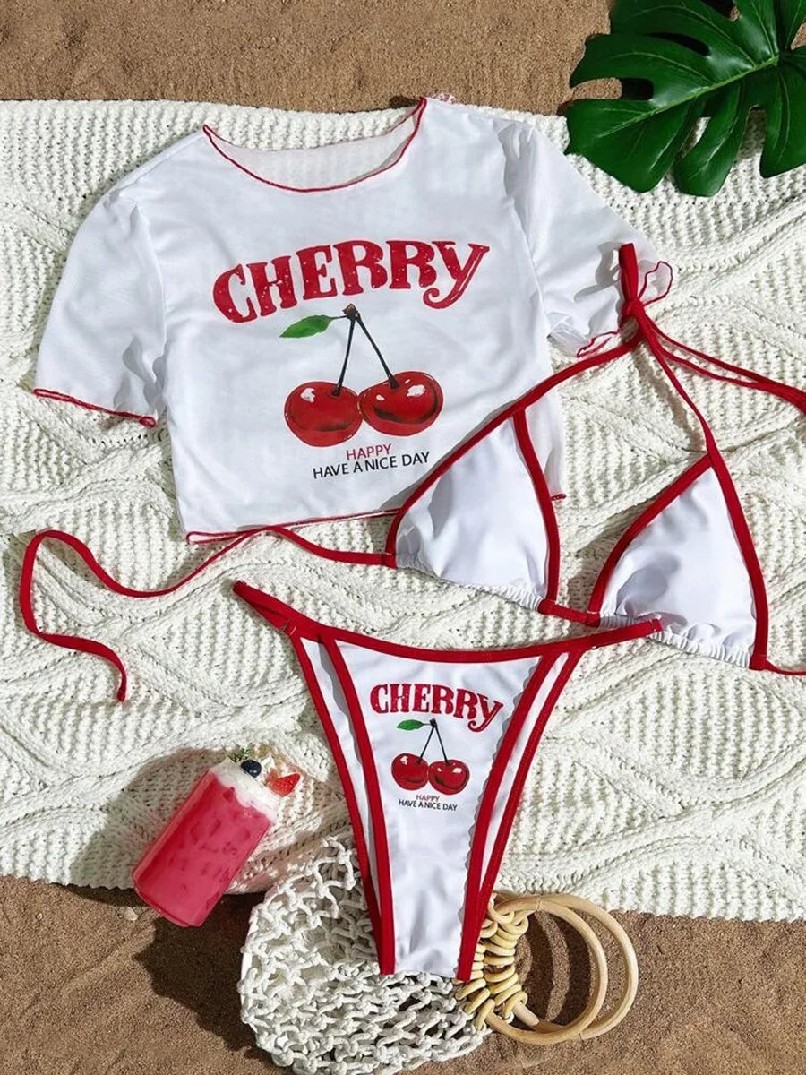 Dreiteiliges Bikini-Set