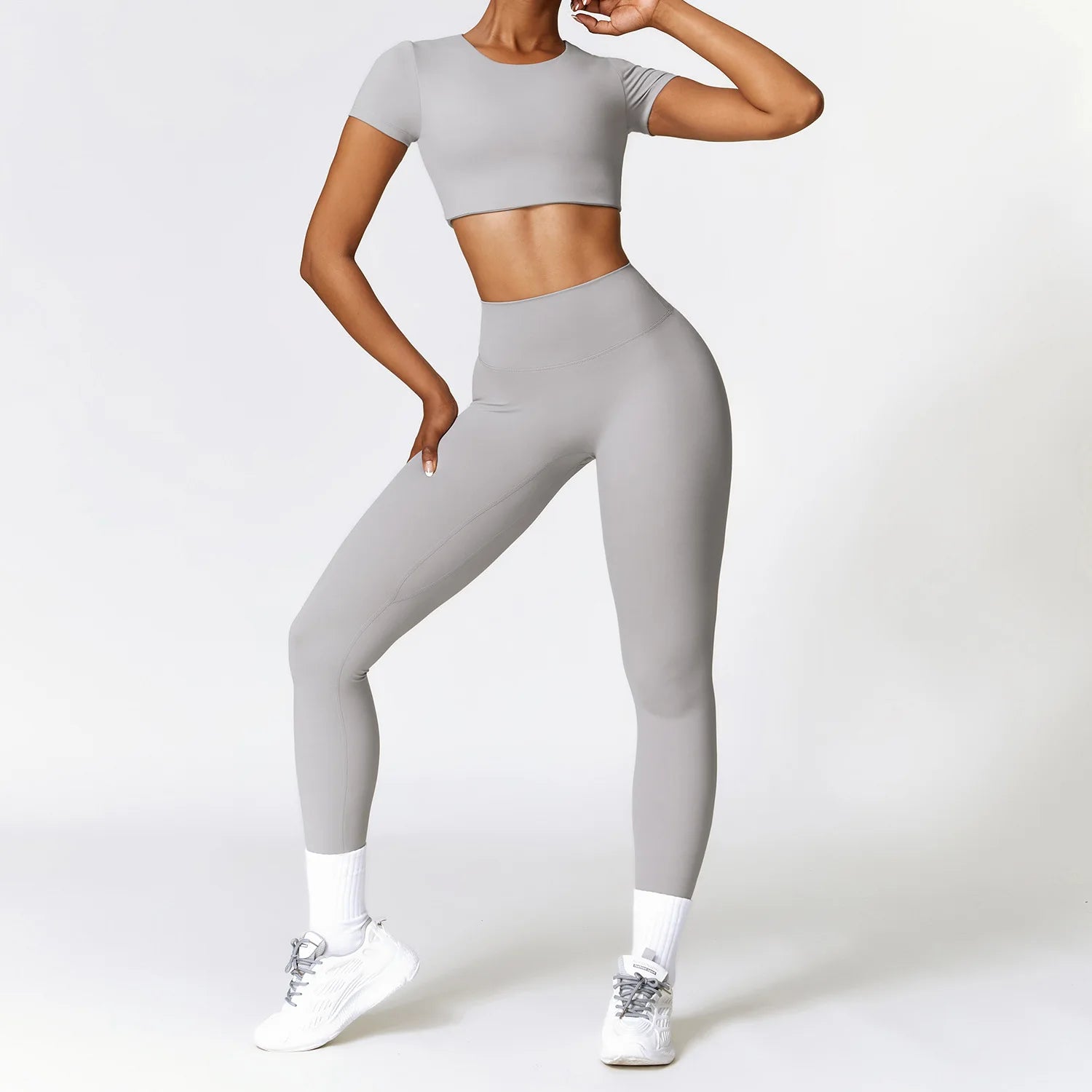 2-teiliges Damen Yoga-Set – schnelltrocknend, eng & bequem