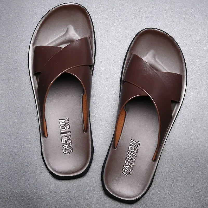 Herren-Sandalen aus echtem Leder