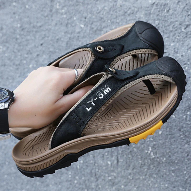 Sandalen aus echtem Rindsleder