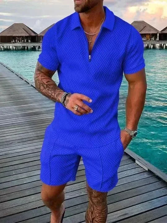 2025 Herren Polo Anzug Set – Sommer, lässig & stylisch