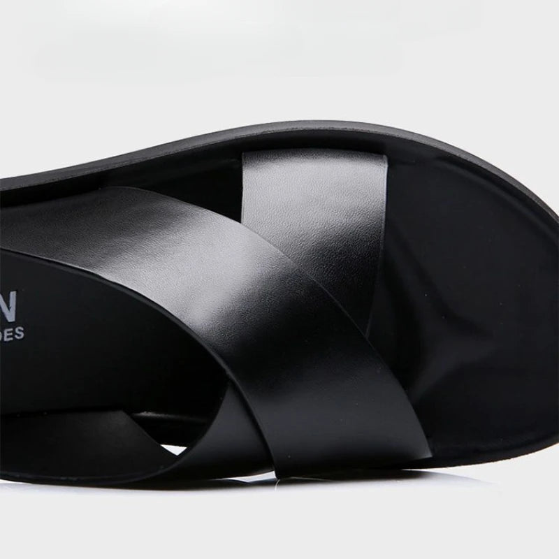 Herren-Sandalen aus echtem Leder