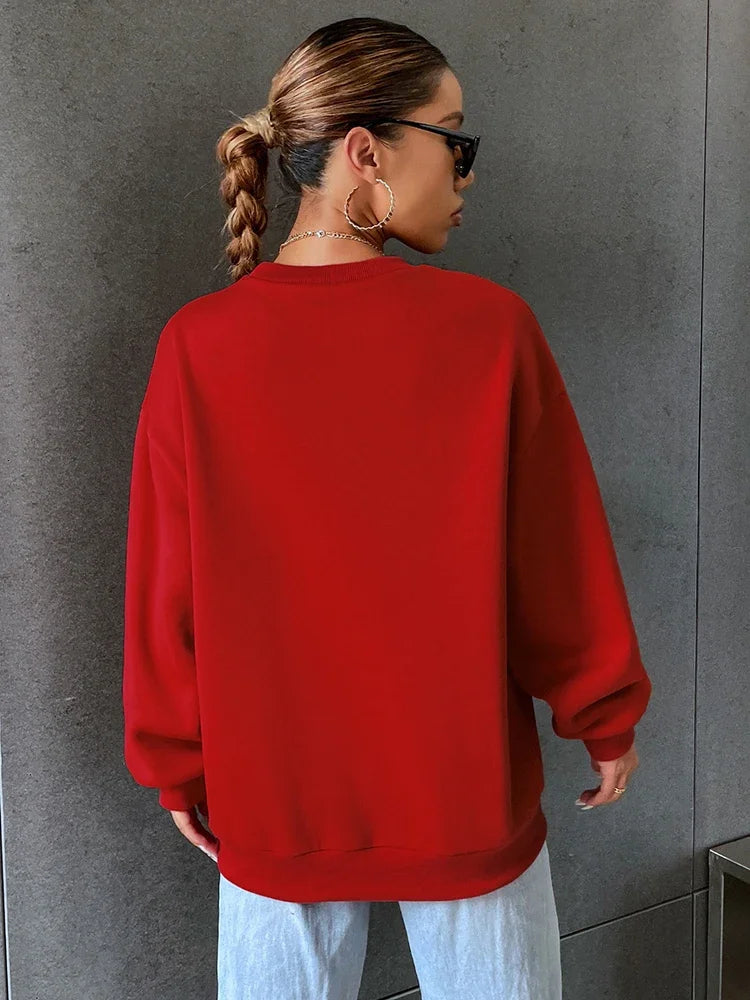 Weiblicher Hoodie mit West Coast Print – lässiger Streetstyle