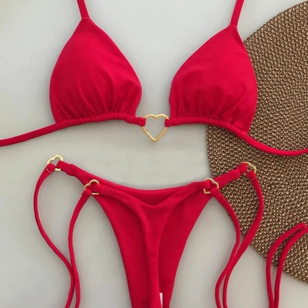 Herz-Bikini-Set – 2-teilig
