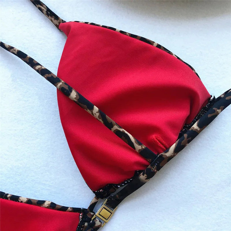 Bikini-Set mit Leopardenmuster