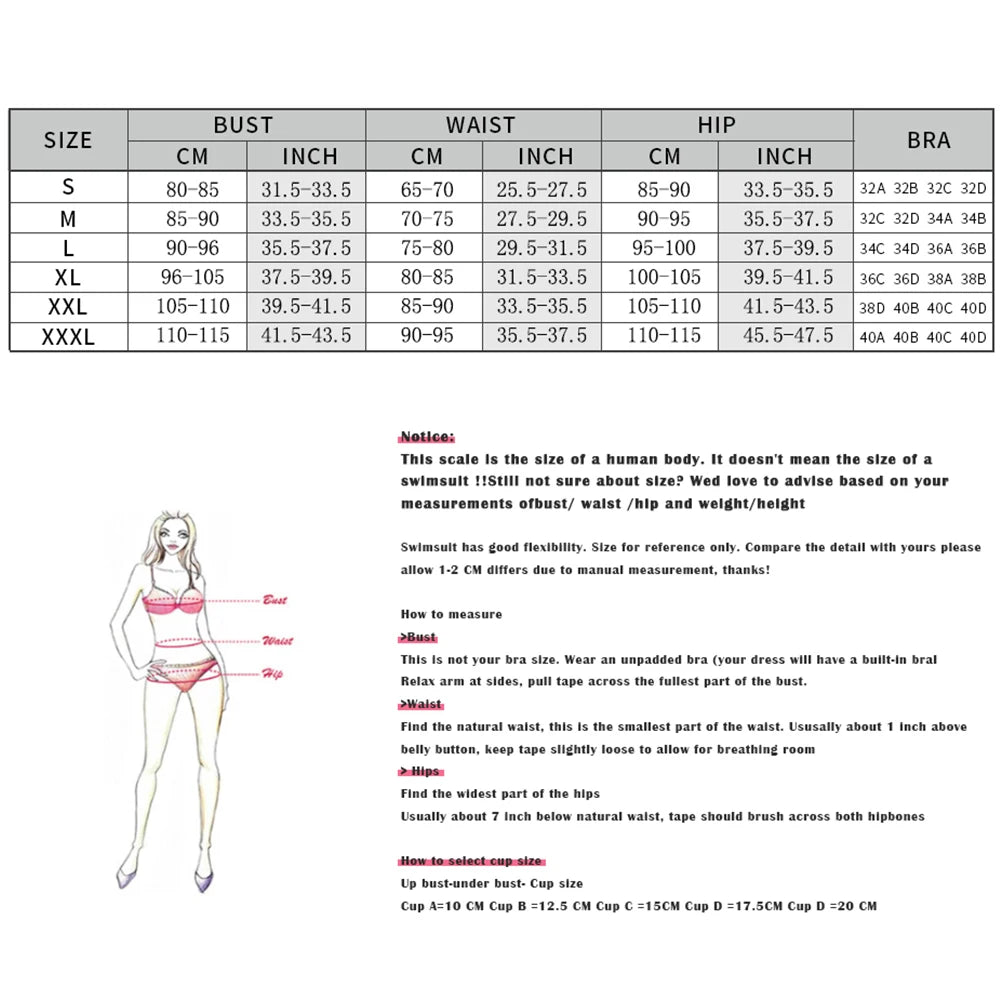 Sexy Bikini-Set mit Low-Waist-Schnitt