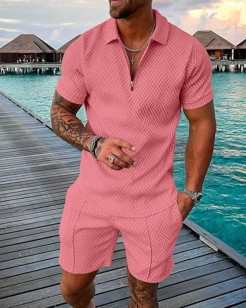 2025 Herren Polo Anzug Set – Sommer, lässig & stylisch