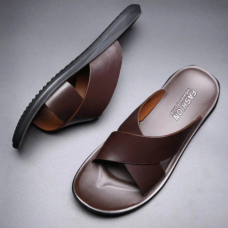 Herren-Sandalen aus echtem Leder