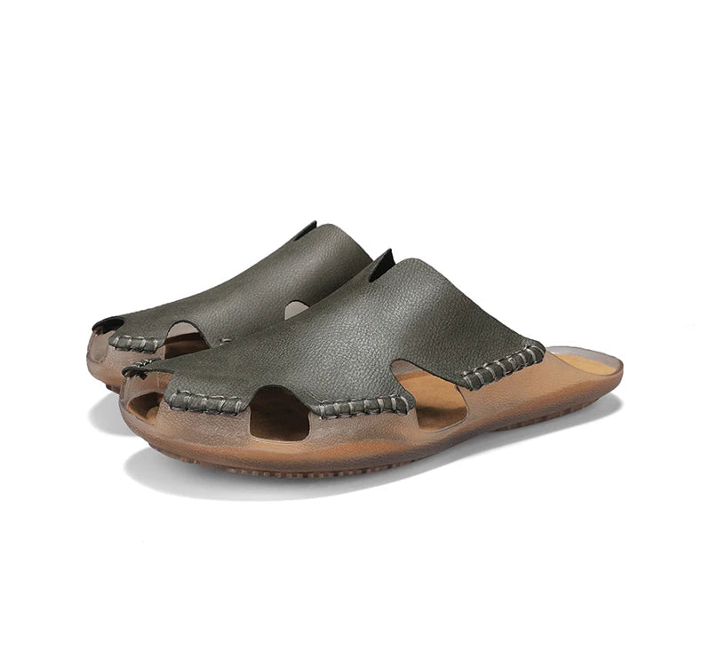 Große Herren-Ledersandalen für den Sommer