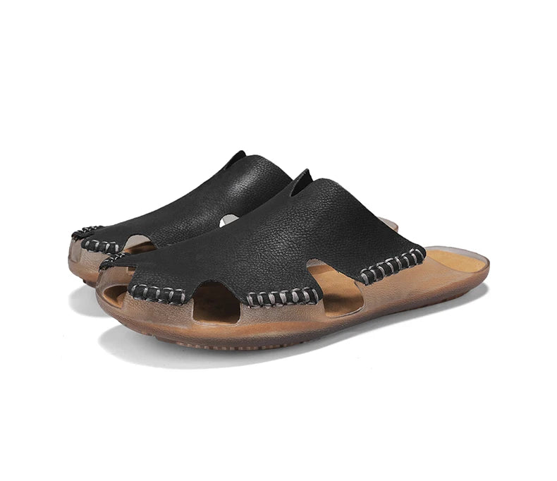 Große Herren-Ledersandalen für den Sommer