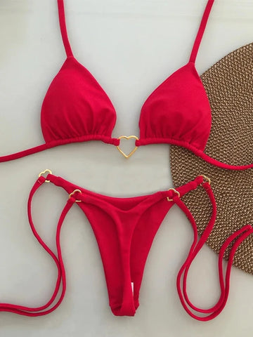 Herz-Bikini-Set – 2-teilig