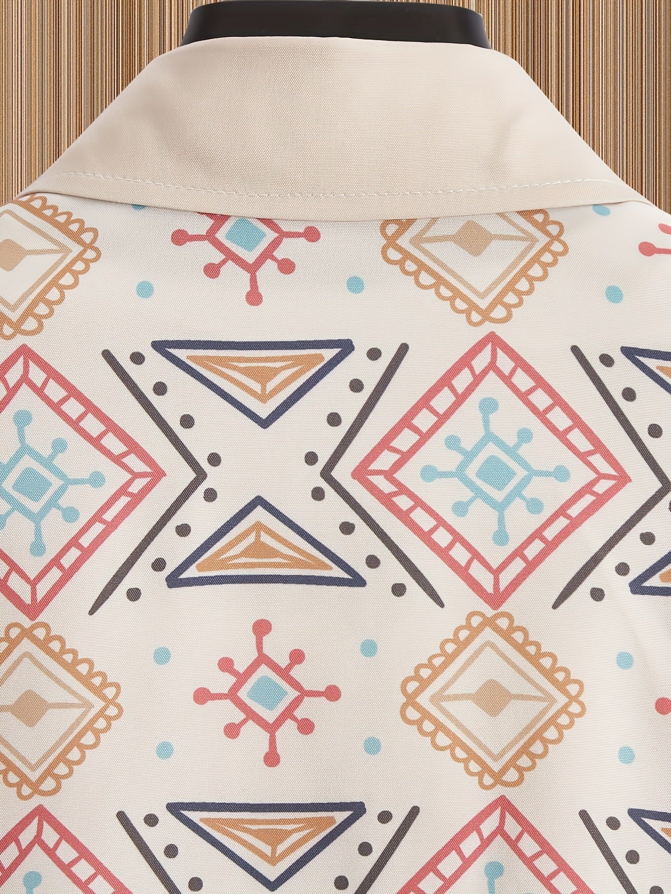 Retro Herrenhemd – Boho Stil Kurzarm für Sommerurlaub